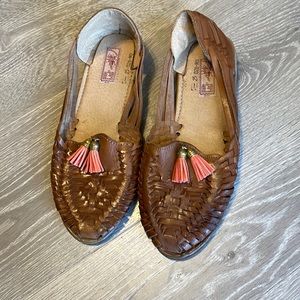 Mexican handmade brown huaraches/sandals size 8